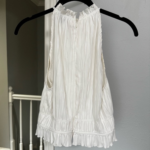 Zeus and Dione Elis Ruffle Plisse Crop Top | US 0 EU 34 - Picture 3 of 6